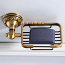 DecorBites™ Antique Brass Bathroom Soap Basket Wall Mount Soap Dish Holder.