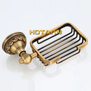 DecorBites™ Antique Brass Bathroom Soap Basket Wall Mount Soap Dish Holder.