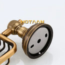 DecorBites™ Antique Brass Bathroom Soap Basket Wall Mount Soap Dish Holder.