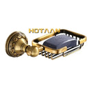 DecorBites™ Antique Brass Bathroom Soap Basket Wall Mount Soap Dish Holder.