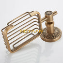 DecorBites™ Antique Brass Bathroom Soap Basket Wall Mounted Soap Dish Holder