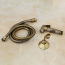 DecorBites™ Antique Brass Bidet Faucet Wall Mount with Hand Shower - Bathroom Accessory