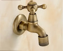 DecorBites™ Antique Brass Dragon Carved Outdoor Washing Machine Faucet Cold Tap