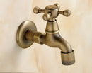 DecorBites™ Antique Brass Dragon Carved Outdoor Washing Machine Faucet Cold Tap