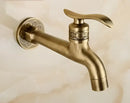 DecorBites™ Antique Brass Dragon Carved Outdoor Washing Machine Faucet Cold Tap