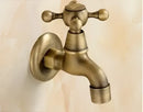 DecorBites™ Antique Brass Dragon Carved Outdoor Washing Machine Faucet Cold Tap
