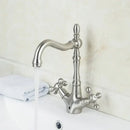 DecorBites™ Antique Brass Dual Handle Swivel Sink Faucet Rotated Mixer Tap