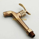 DecorBites™ Antique Brass Finish Wall Mount Bibcock Faucet for Bathroom and Washing Machine