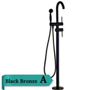 Antique brass swivel spout mixer tap bathroom freestanding faucet