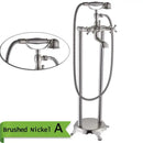 DecorBites™ Antique Brass Freestanding Bathtub Filler with Hand Shower