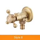 DecorBites™ Antique Brass Garden Bibcocks Single Cold Tap Faucet for Outdoor Use