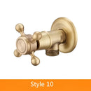 DecorBites™ Antique Brass Garden Bibcocks Single Cold Tap Faucet for Outdoor Use