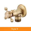 DecorBites™ Antique Brass Garden Bibcocks Single Cold Tap Faucet for Outdoor Use