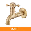 DecorBites™ Antique Brass Garden Bibcocks Single Cold Tap Faucet for Outdoor Use
