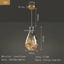 DecorBites™ Antique Brass Glass Chandelier for Dining Room and Bar