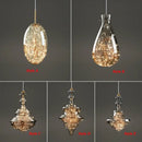 DecorBites™ Antique Brass Glass Chandelier for Dining Room and Bar