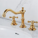 DecorBites™ Antique Brass Gold Bathroom Basin Faucet with Double Handles