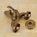 DecorBites™ Antique Brass Hand Held Shower Head Kit for Bathroom Wall Mount