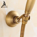 DecorBites™ Antique Brass Handheld Shower Holder Swivel Mount Rack - HJ-0517F
