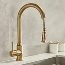 DecorBites™ Antique Brass Kitchen Faucet 360° Rotation Sink Mixer Tap - Tuqiu Design