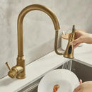 DecorBites™ Antique Brass Kitchen Faucet 360° Rotation Sink Mixer Tap - Tuqiu Design