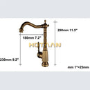 Antique brass kitchen faucet with 360 swivel basin sink mixer tap