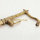 Antique brass kitchen faucet with 360 swivel basin sink mixer tap