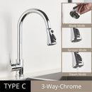 DecorBites™ Antique Brass Kitchen Faucet Pull Out Single Handle Mixer Tap 360 Rotation