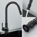 DecorBites™ Antique Brass Kitchen Faucet with Pull Down Spout and Single Handle