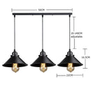 DecorBites™ Antique Brass Kitchen Pendant Light | Hanging Ceiling Fixture for Dining Room