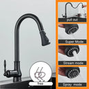 DecorBites™ Antique Brass Kitchen Sink Faucet with Pull Down Swivel Spout