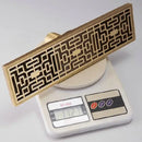 DecorBites™ Antique Brass Linear Shower Floor Drain with Art Carved Cover