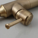 DecorBites™ Antique Brass/Oil Rubbed Bronze Bathroom Faucet Deck Mount Single Handle Mixer Tap
