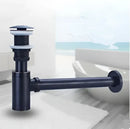DecorBites™ Antique Brass Pop Up Drain Kit with P-Trap Pipe for Bathroom Sink.