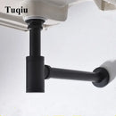 DecorBites™ Antique Brass Pop Up Drain Kit with P-Trap Pipe for Bathroom Sink.