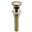 DecorBites™ Antique Brass Pop Up Drain Kit with P-Trap Pipe for Bathroom Sink.
