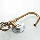 Antique brass pull out kitchen faucet with stream sprayer – kitchen