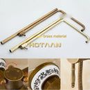 DecorBites™ Antique Brass Rainfall Shower Faucet Set with Hand Shower