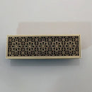 DecorBites™ Antique Brass Rectangle Bathroom Floor Drain Strainer - Deodorization Linear Design