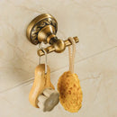 DecorBites™ Antique Brass Robe Hook: Durable Aluminium Bathroom Accessory