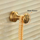DecorBites™ Antique Brass Robe Hook Single Clothes Hanger Towel Bathroom Coat Door Hooks