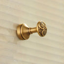 DecorBites™ Antique Brass Robe Hook Single Clothes Hanger Towel Bathroom Coat Door Hooks
