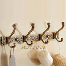 DecorBites™ Antique Brass Robe Hook Towel Holder Bathroom Accessories Wall Mount