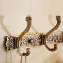 DecorBites™ Antique Brass Robe Hook Towel Holder Bathroom Accessories Wall Mount
