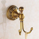 DecorBites™ Antique Brass Robe Hooks Retro Bathroom Accessories