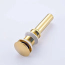 DecorBites™ Antique Brass Round Siphon P-Trap Bathroom Vanity Basin Pop-Up Drain