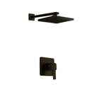 DecorBites™ Antique Brass Round Wall Mounted Rainfall Shower Faucet Set with 2 Handles