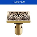 DecorBites™ Antique Brass Shower Drain Cover Euro Art Carved Bathroom Strainer