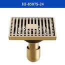 DecorBites™ Antique Brass Shower Drain Cover Euro Art Carved Bathroom Strainer