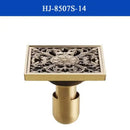 DecorBites™ Antique Brass Shower Drain Cover Euro Art Carved Bathroom Strainer